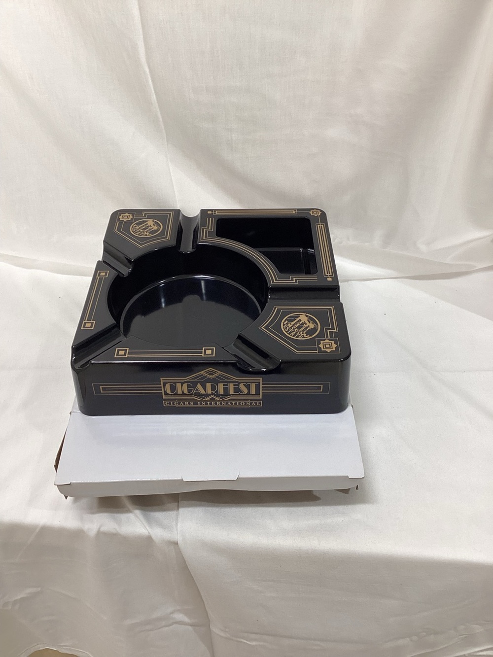CigarFest 2014 Black Decorative Ashtray